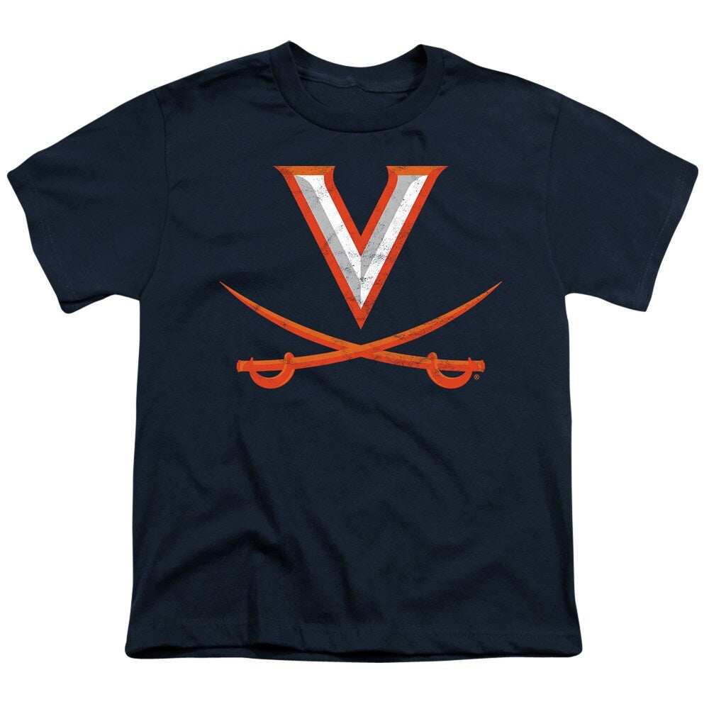 University of Virginia Primary Logo Kids T Shirt for Youth Boys and Girls