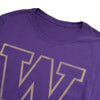 University of Washington Simple Distressed Logo Unisex Adult Premium T Shirt