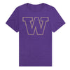 University of Washington Simple Distressed Logo Unisex Adult Premium T Shirt