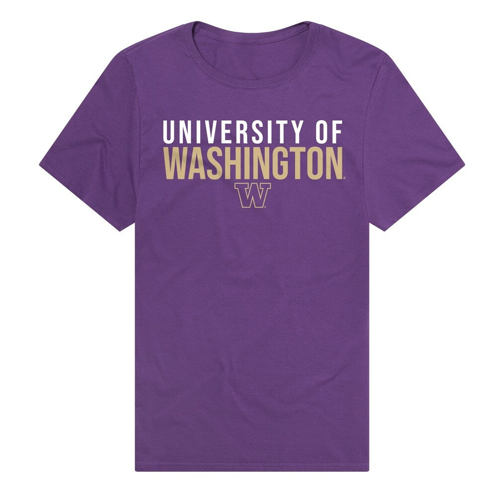 University of Washington Stacked Unisex Adult Premium T Shirt