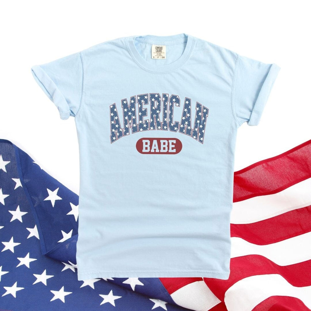 Varsity American Babe Garment Dyed Tee