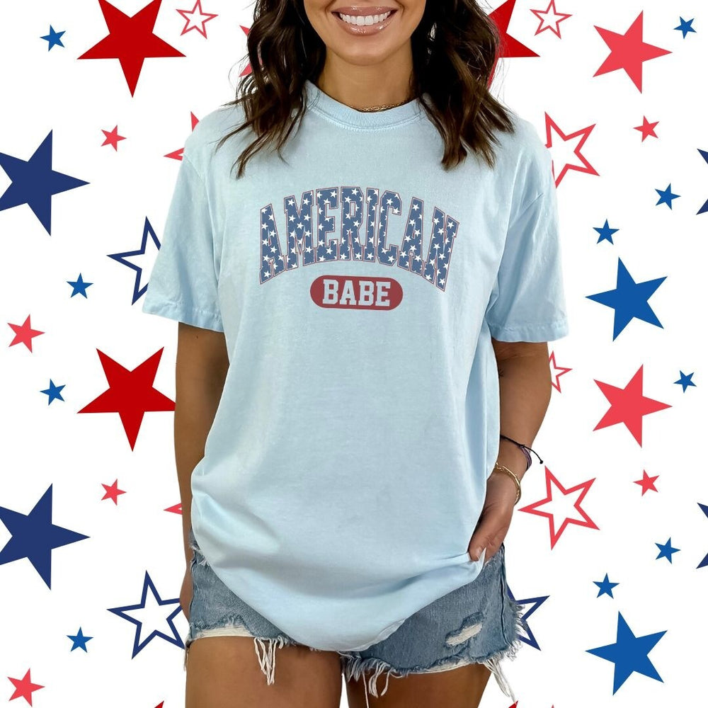 Varsity American Babe Garment Dyed Tee