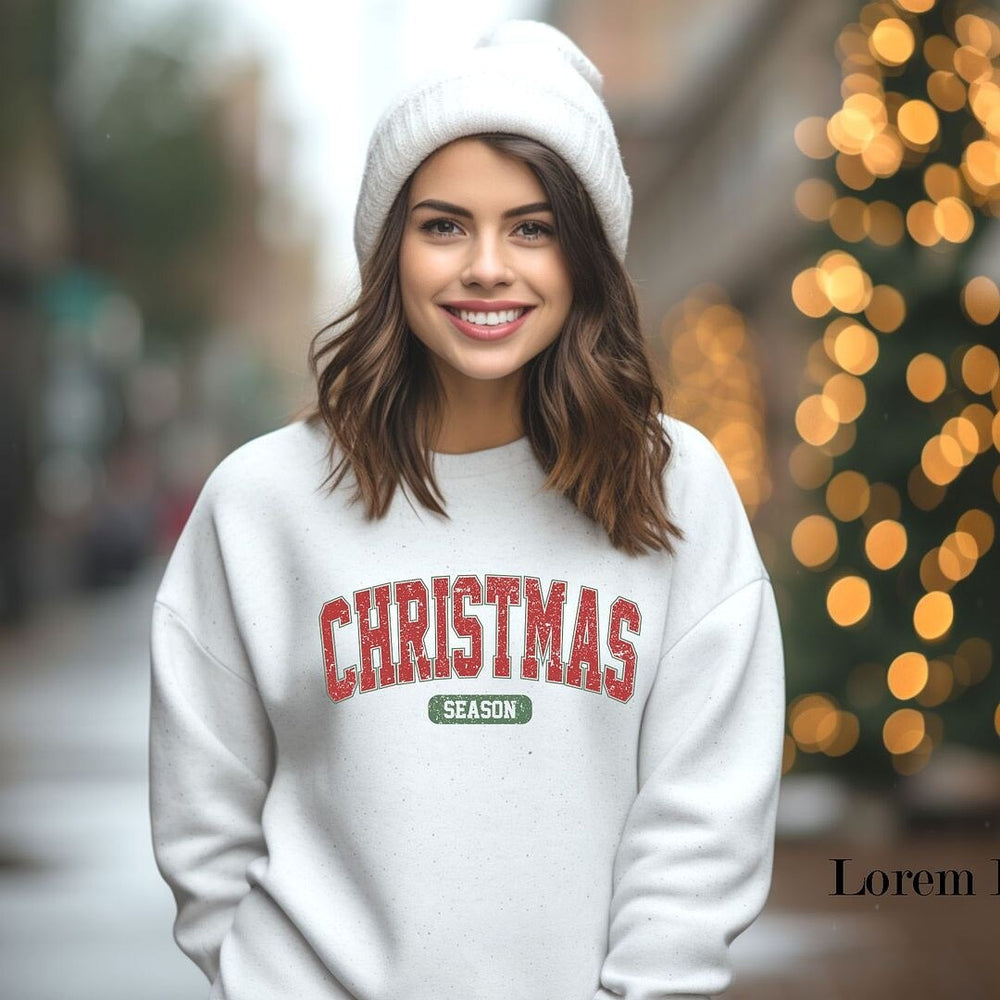 Varsity Christmas Season Graphic Sweatshirt