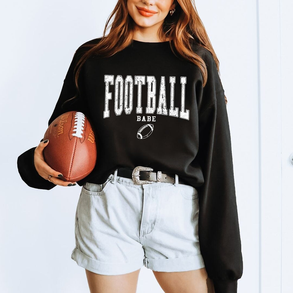 Varsity Football Babe Graphic Sweatshirt