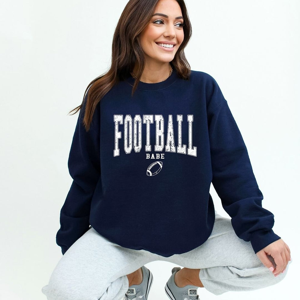 Varsity Football Babe Graphic Sweatshirt