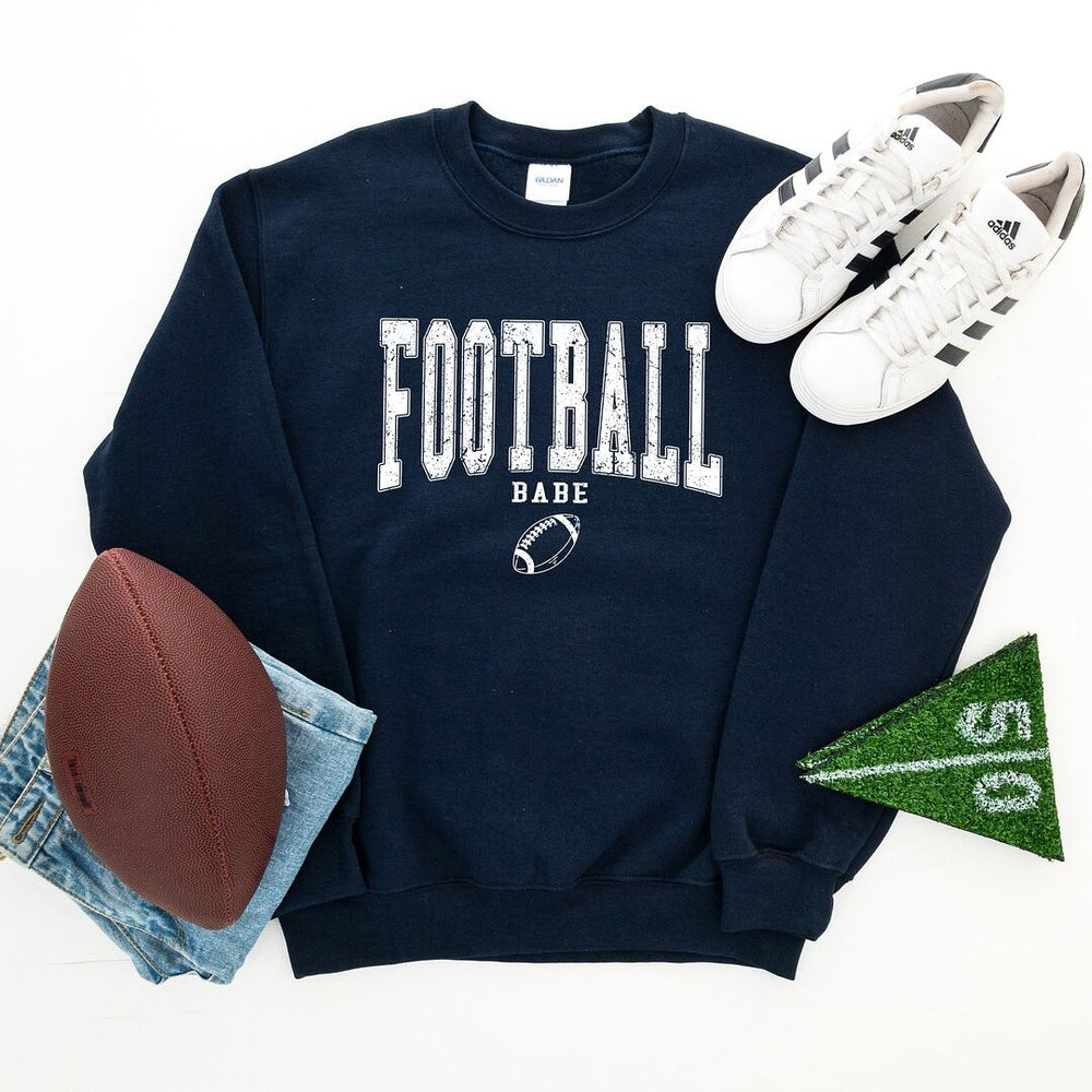 Varsity Football Babe Graphic Sweatshirt