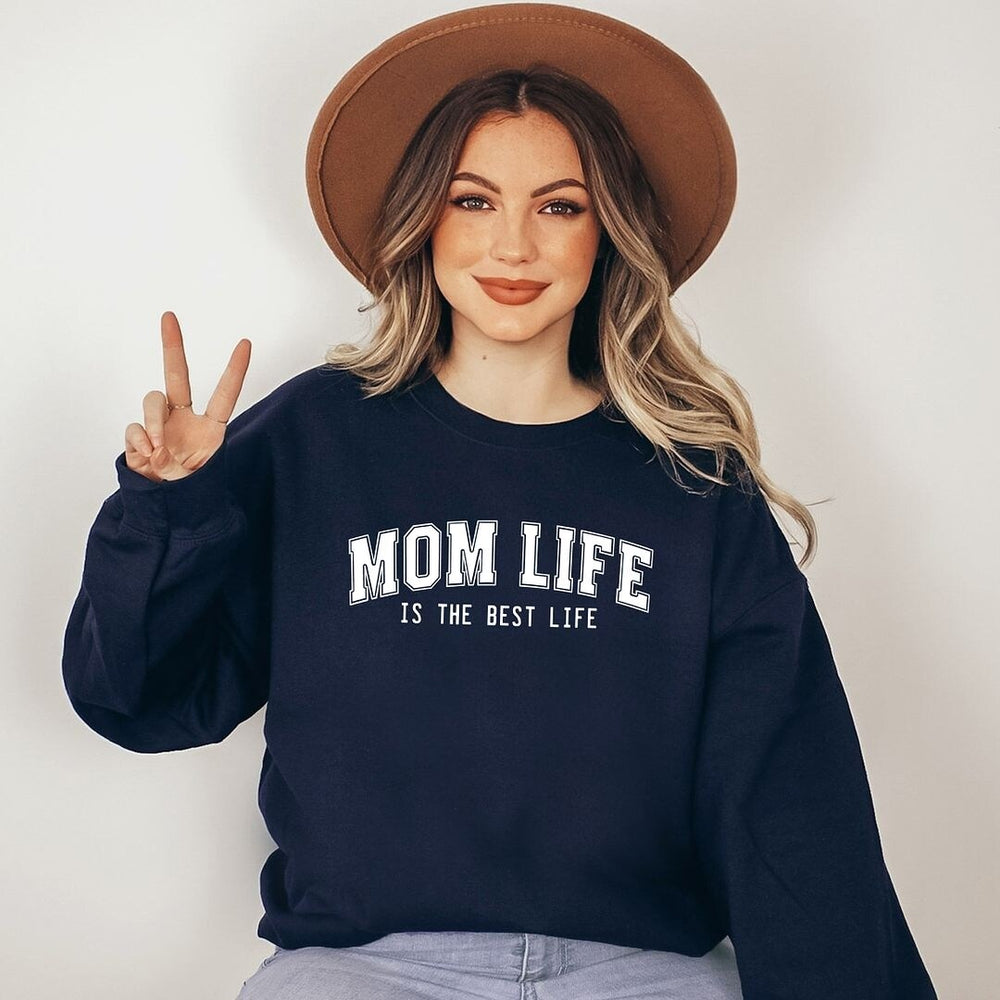 Varsity Mom Life Graphic Sweatshirt