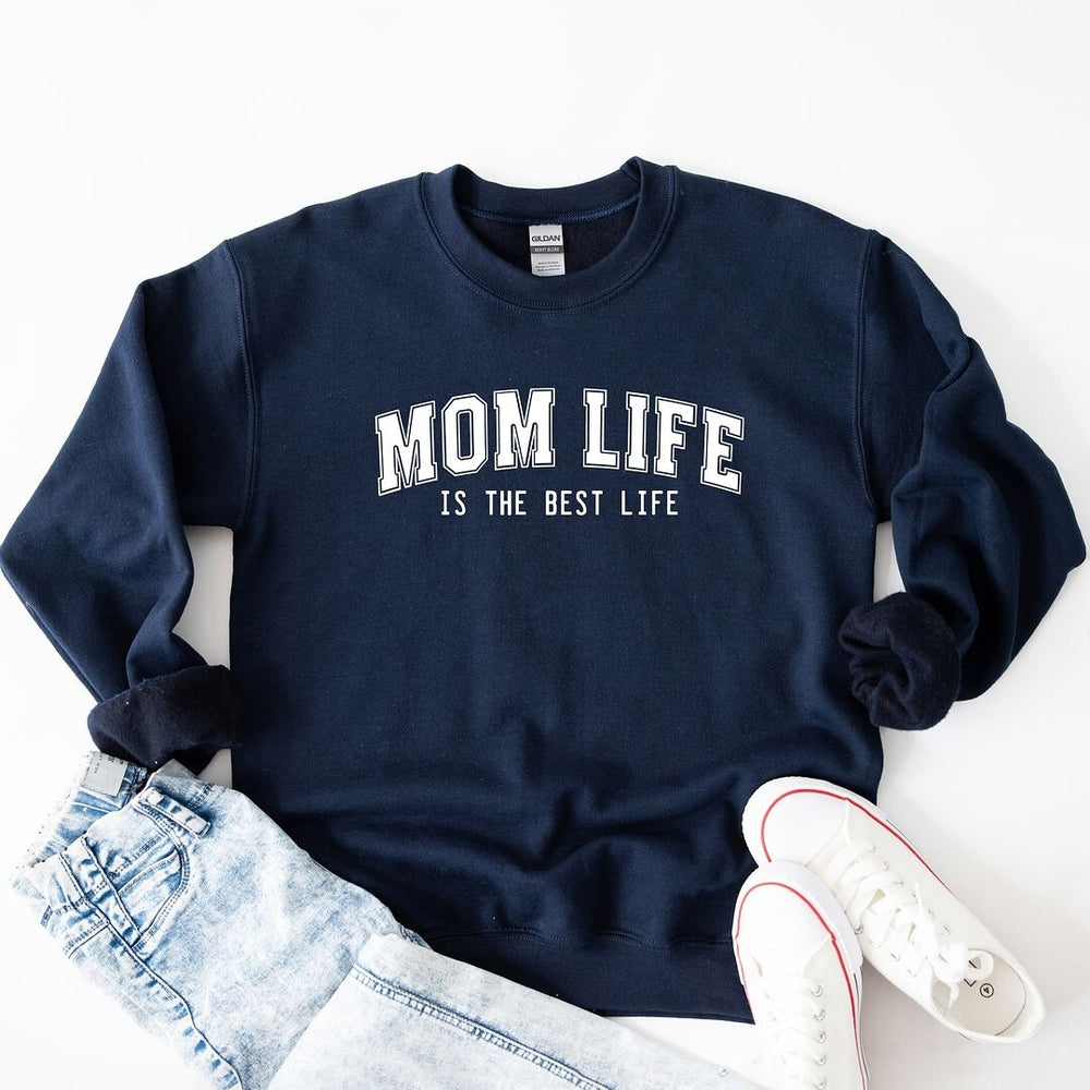 Varsity Mom Life Graphic Sweatshirt