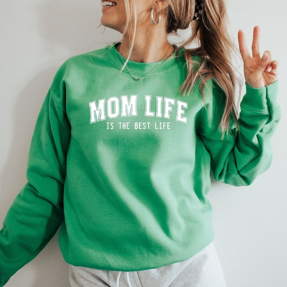 Varsity Mom Life Graphic Sweatshirt