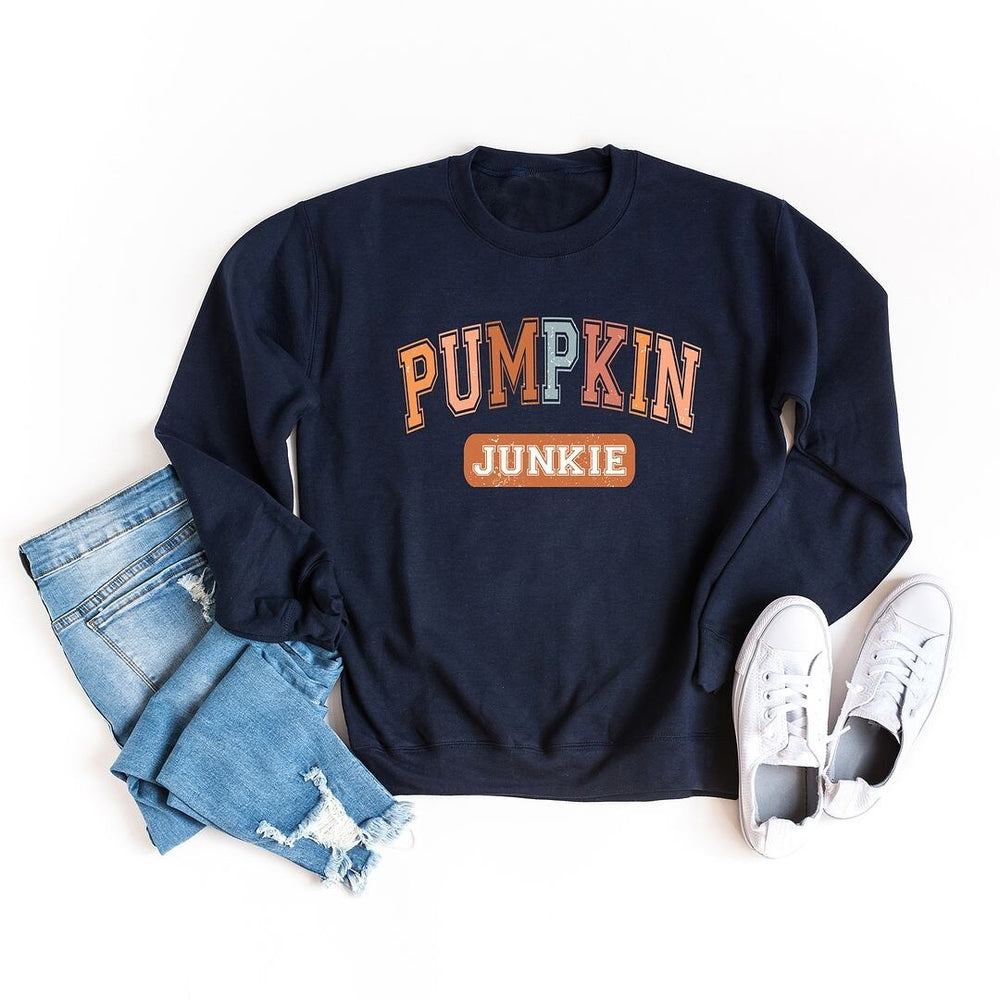 Varsity Pumpkin Junkie Sweatshirt