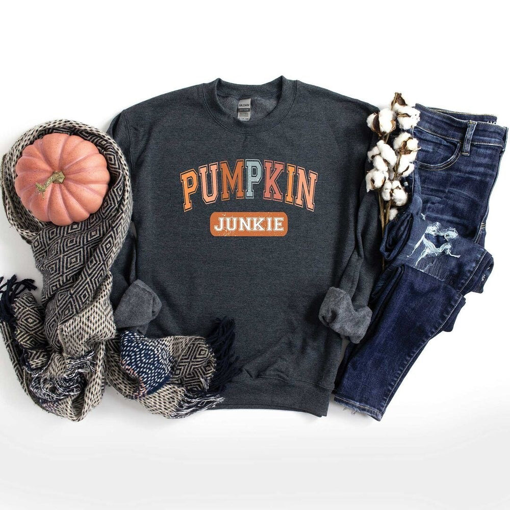 Varsity Pumpkin Junkie Sweatshirt