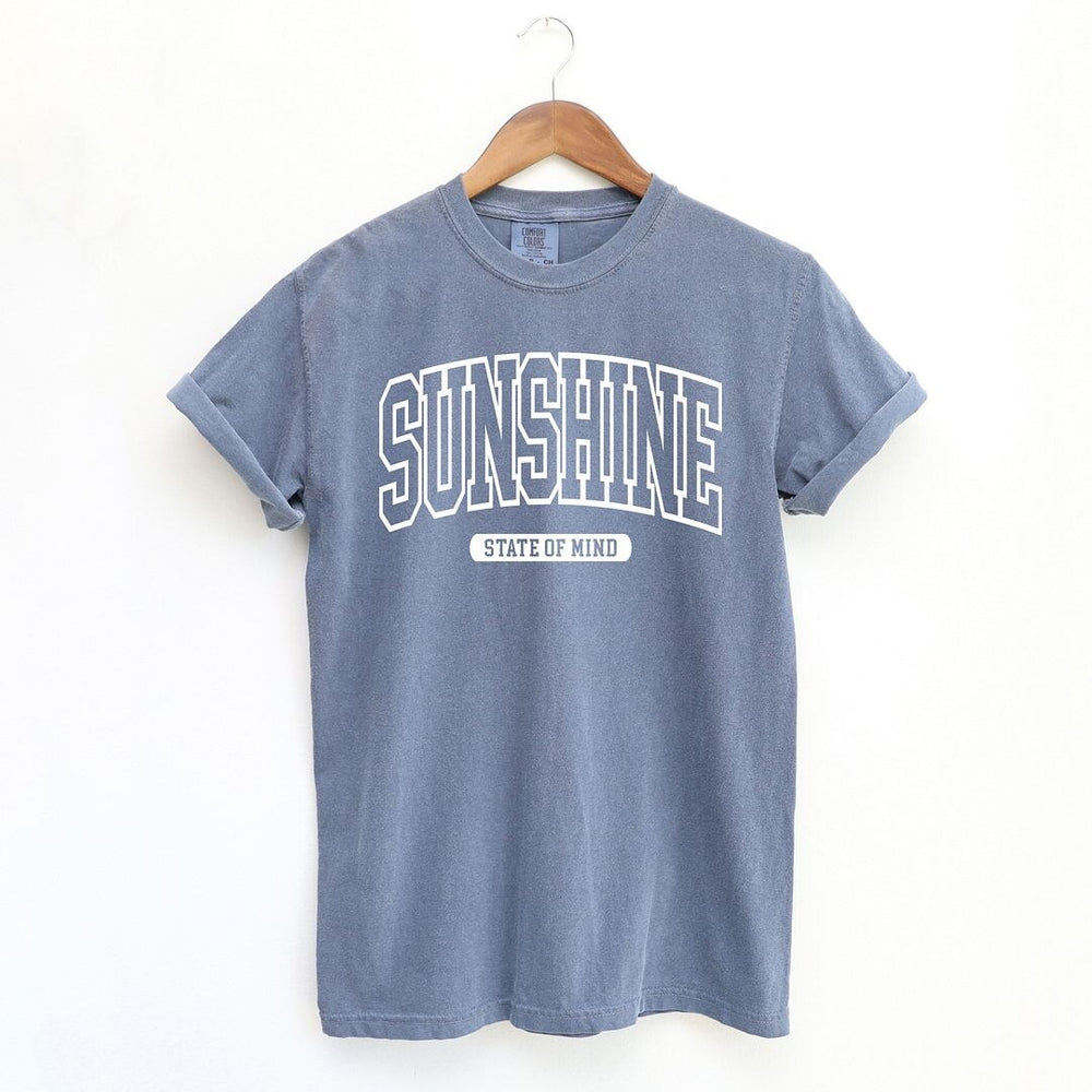 Varsity Sunshine State Of Mind Garment Dyed Tee