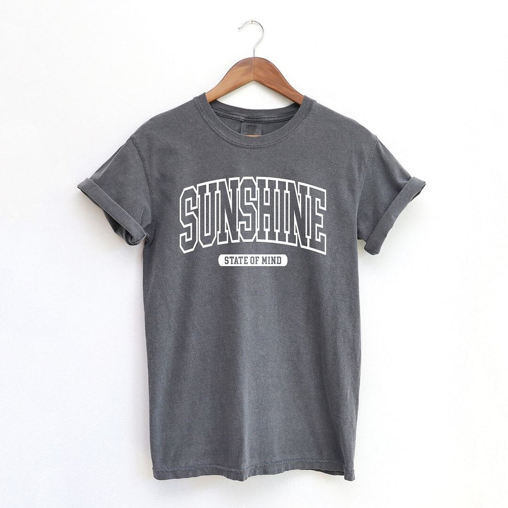 Varsity Sunshine State Of Mind Garment Dyed Tee