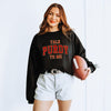 Varsity Talk Purdy To Me Graphic Sweatshirt