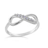 Vera & Co Sterling Silver Infinity CZ Ring