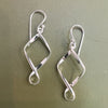 Vera & Co Sterling Silver Twisted Line Earring