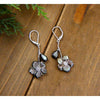 Vera & Co. Sterling Silver Mother of Pearl Floral Dangle Earring