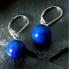 Vera & Co. Sterling Dangle Lapis Lazuli Beads Earring