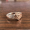 Vera & Co. Sterling Silver 2-Tone Celtic Knot Ring