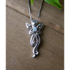 Vera & Co. Sterling Silver Angel Charm with CZ Necklace