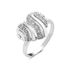 Vera & Co. Sterling Silver Heart Shape CZ Be My True Love Ring