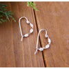 Vera & Co. Sterling Silver Hoop Earring Shape in Heart