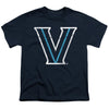 Villanova University Distressed Primary Logo Kids T Shirt for Youth Boys and Girls