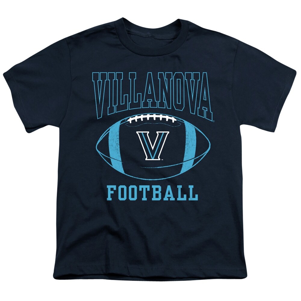 Villanova University Football Ball Kids T Shirt for Youth Boys and Girls