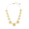 Vintage Daisy Collar Necklace - White