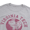 Virginia Tech Classic Retro Stamp Logo Unisex Adult Heathered Premium T Shirt