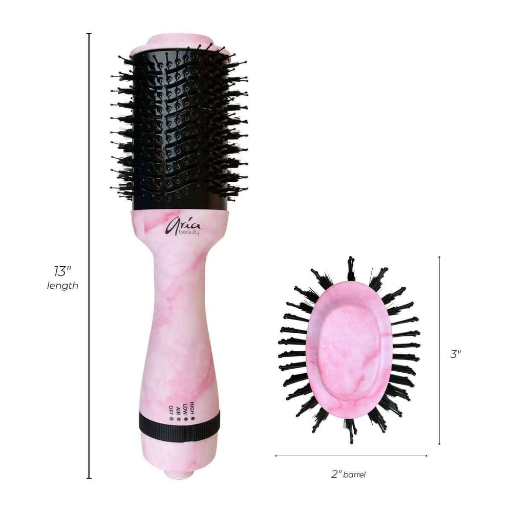 Volumizing 3in1 Blow Dryer Brush - Pink Marble