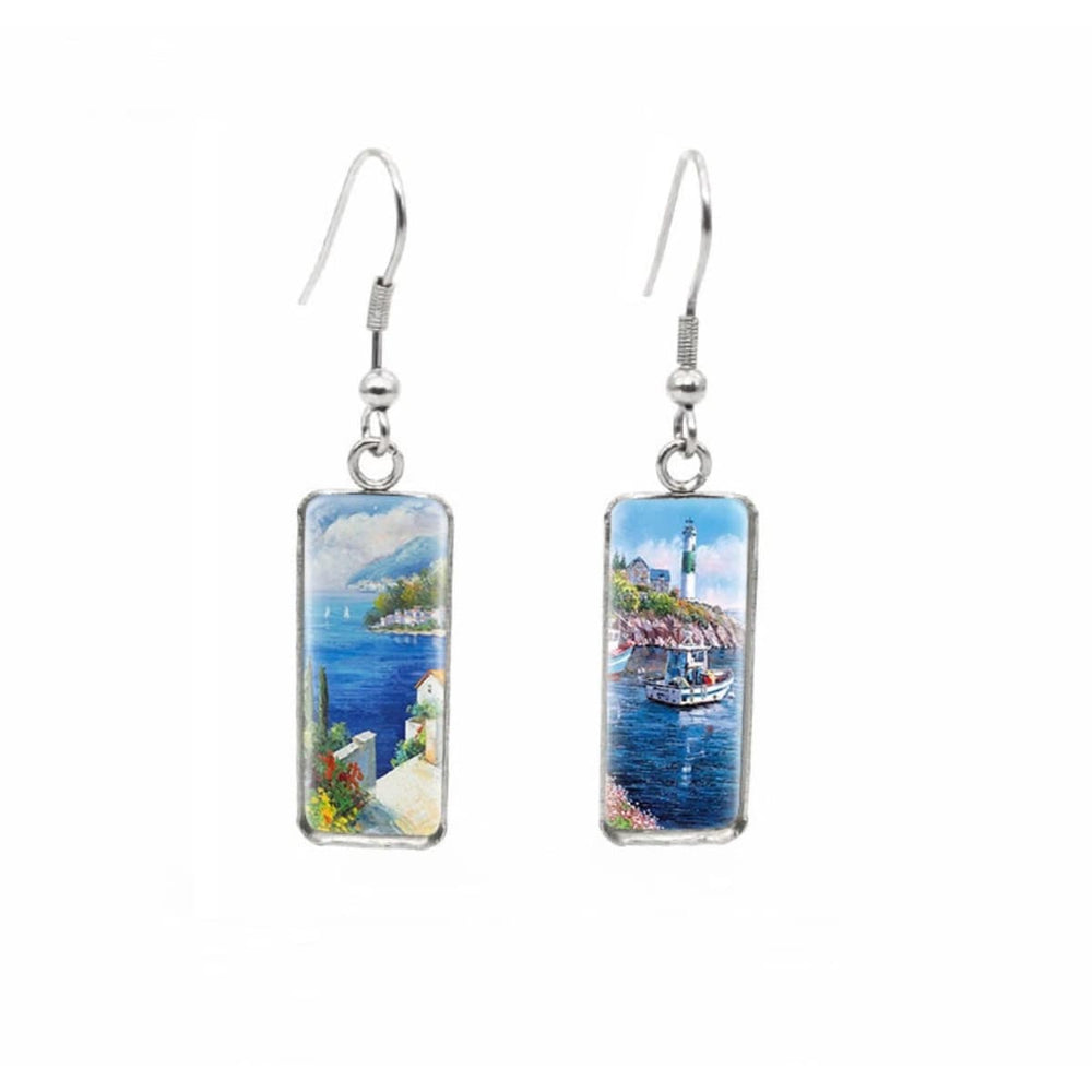 Wanderlust Rectangular Drop Earrings