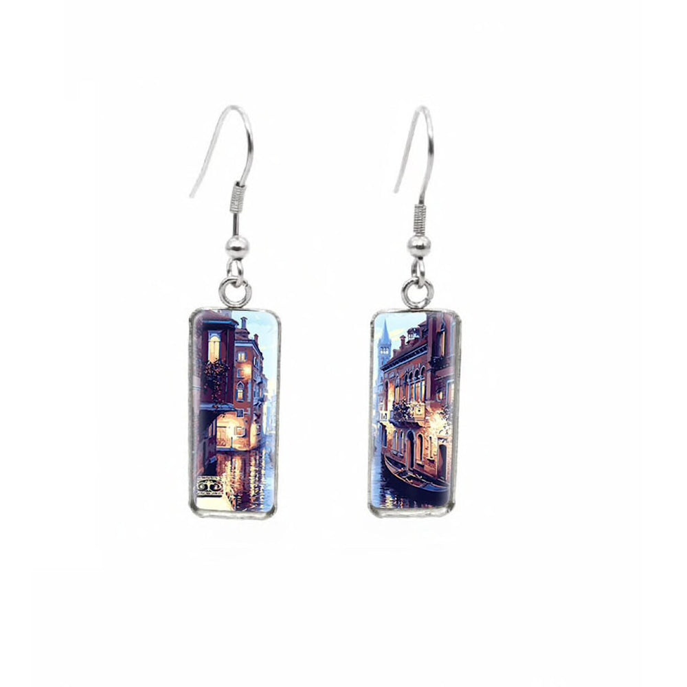 Wanderlust Rectangular Drop Earrings