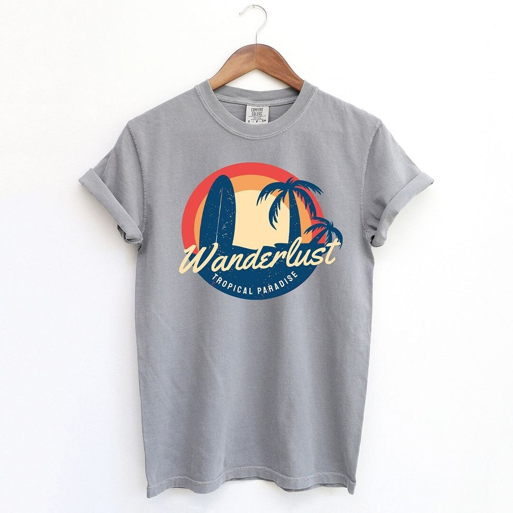 Wanderlust Tropical Paradise Garment Dyed Tee