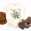 Washington Girly Flower Garment Dyed Tee