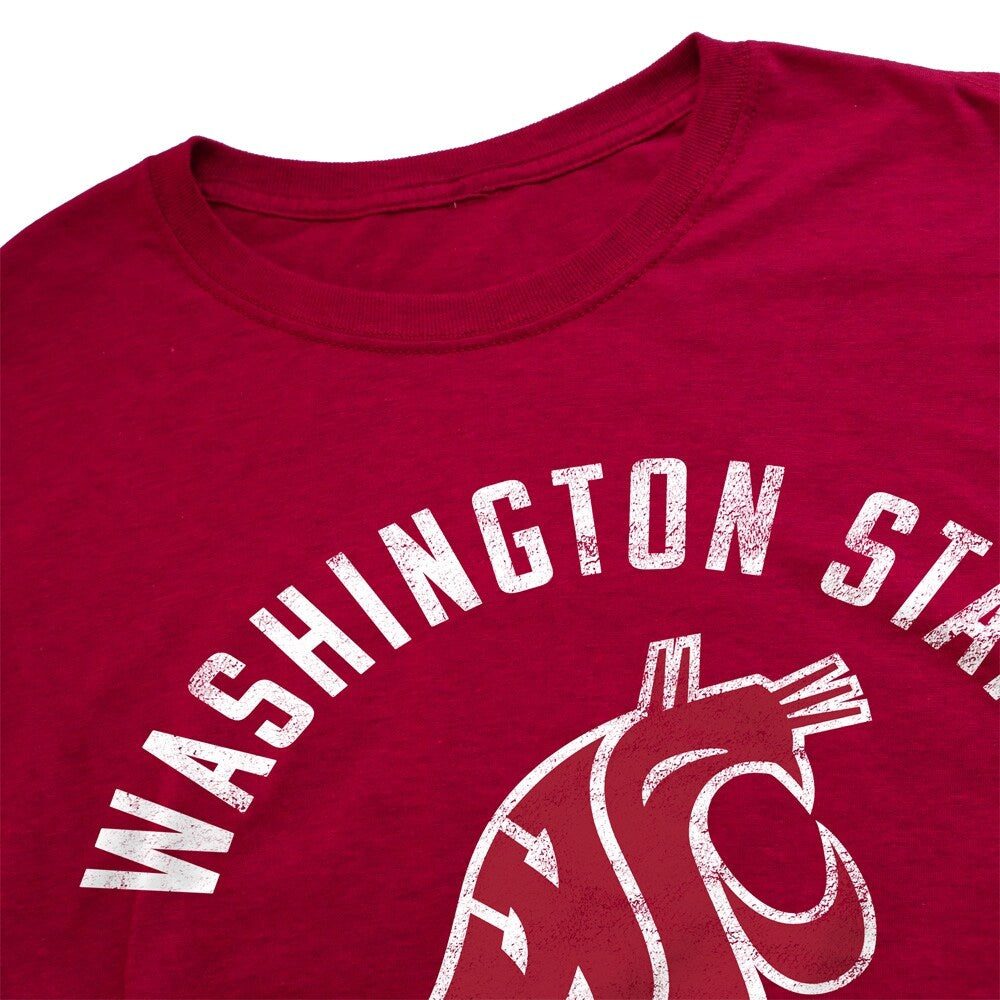 Washington State University Cougars Unisex Adult Heathered Premium T Shirt