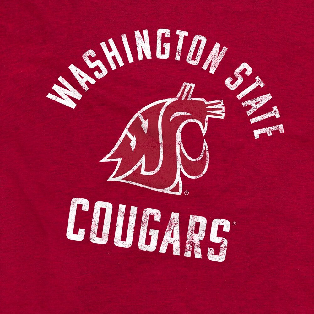 Washington State University Cougars Unisex Adult Heathered Premium T Shirt