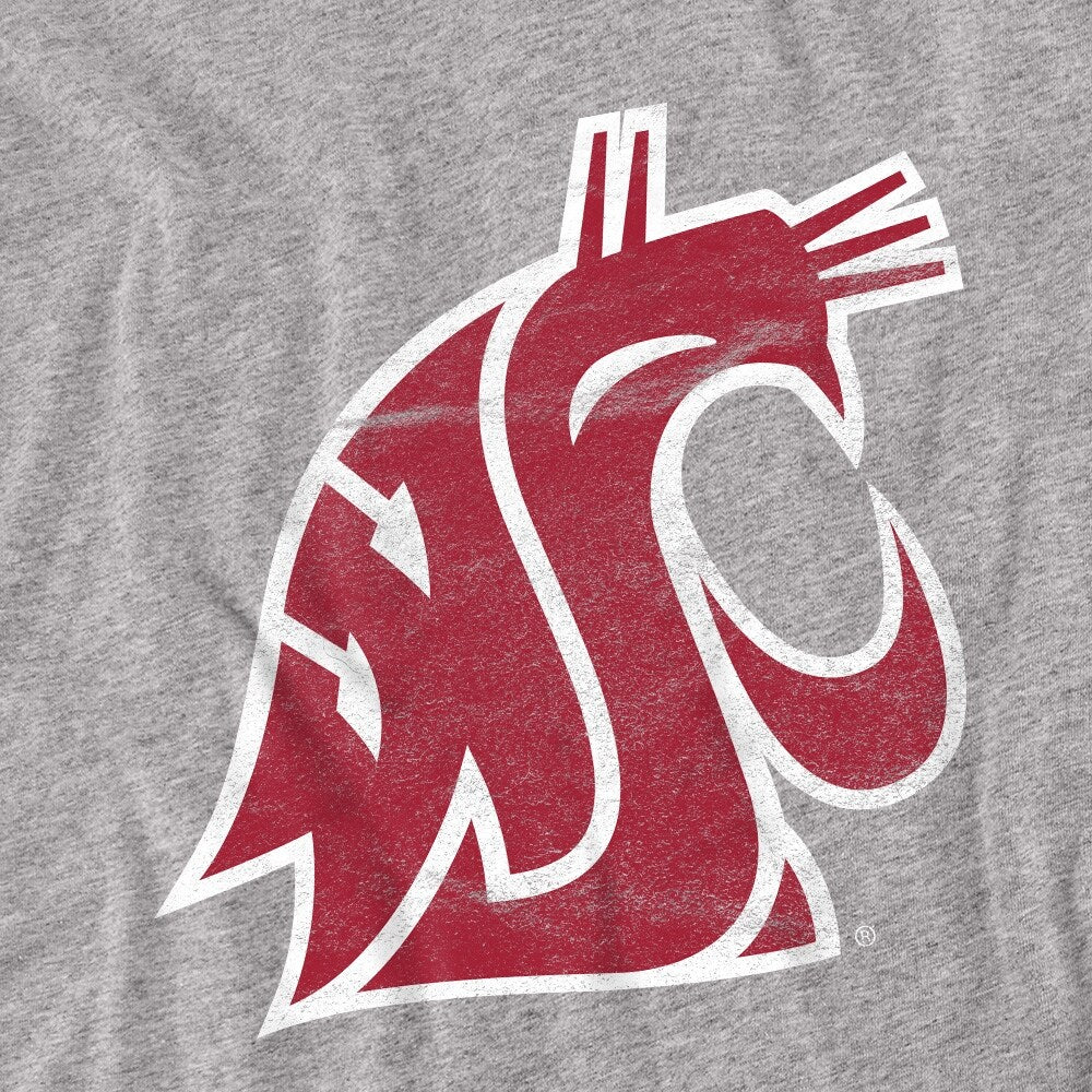 Washington State University Distressed Primary Kids T Shirt for Youth Boys and Girls