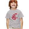 Washington State University Distressed Primary Kids T Shirt for Youth Boys and Girls