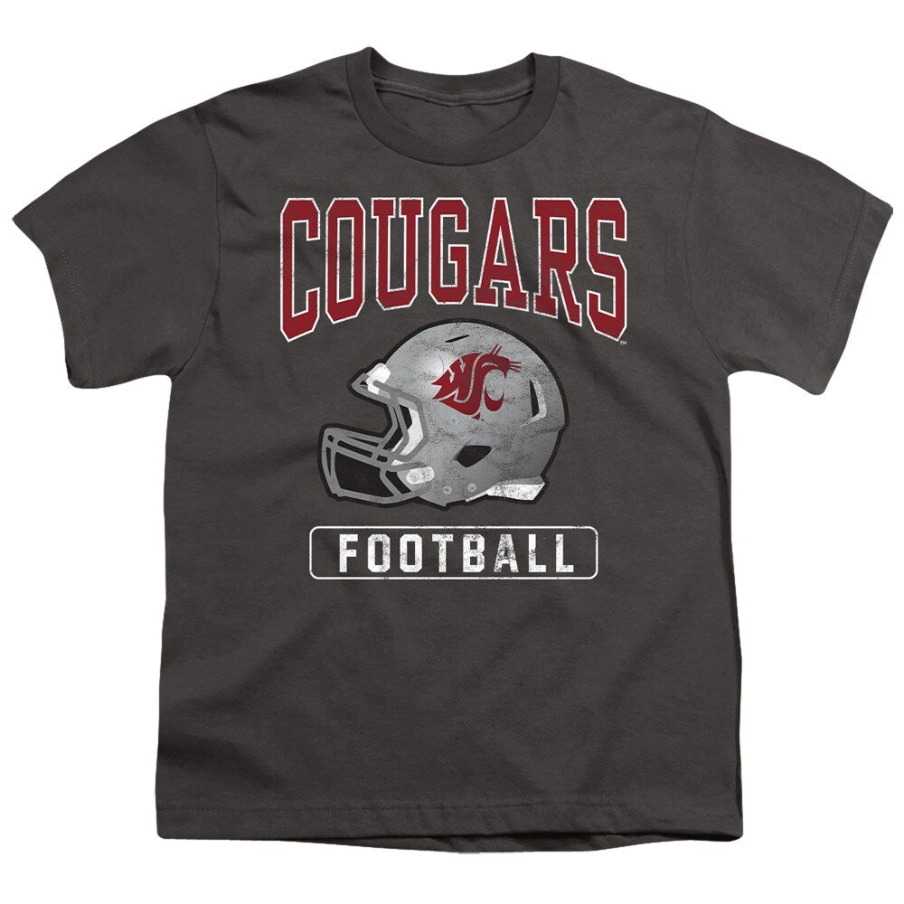 Washington State University Football Helmet Kids T Shirt for Youth Boys and Girls