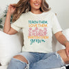 Watch Them Grow Flower Garden Short Sleeve Crewnneck Tee