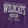 Weber State University Est. Date Kids T Shirt for Youth Boys and Girls