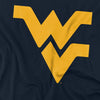 West Virginia University Distressed Primary Logo Kids T Shirt for Youth Boys and Girls