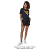 West Virginia University Distressed Primary Logo Women