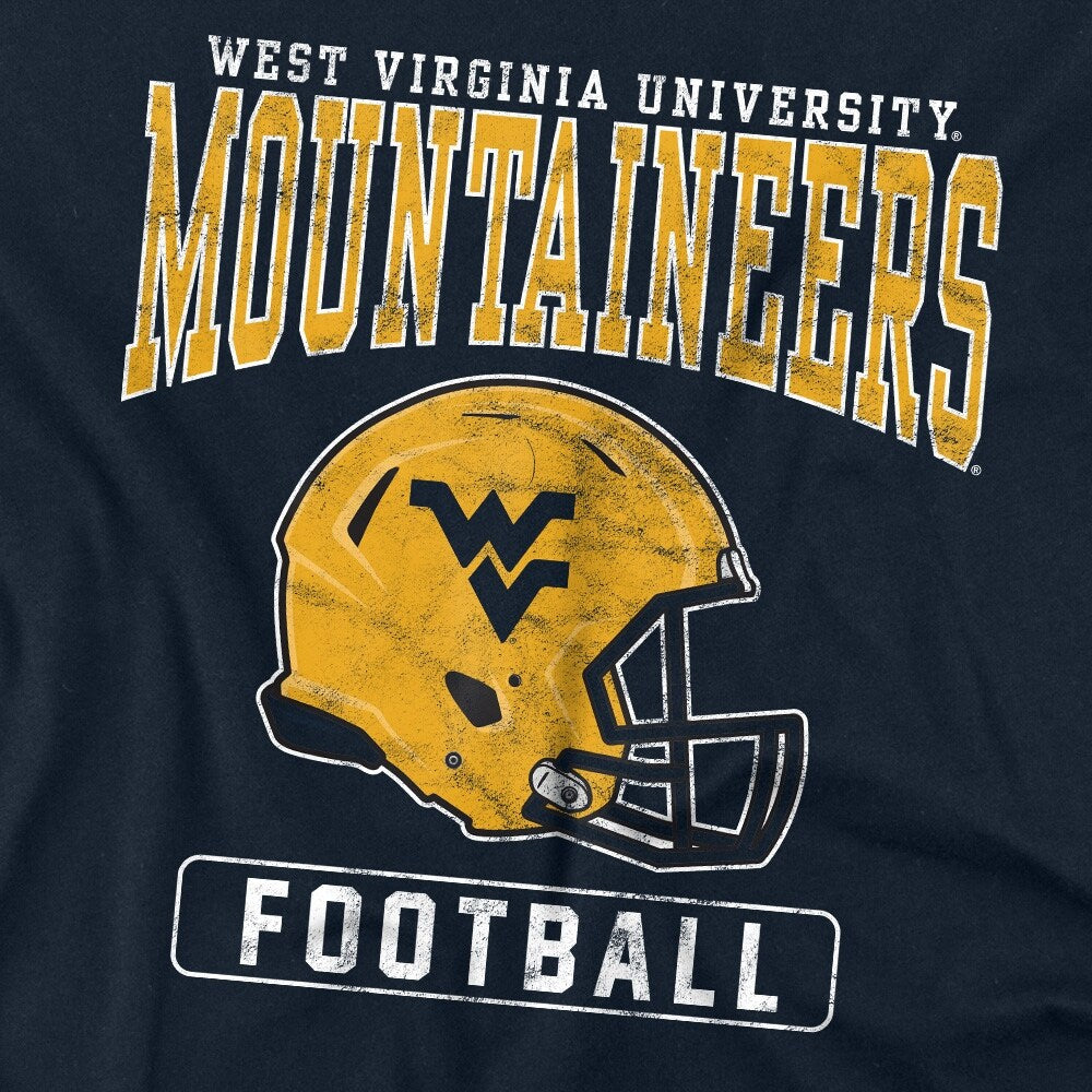 West Virginia University Football Helmet Kids T Shirt for Youth Boys and Girls