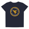 West Virginia University Plaid Badge Women