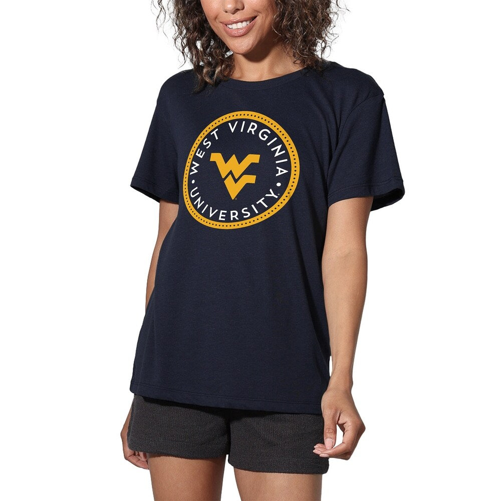 West Virginia University Plaid Badge Women