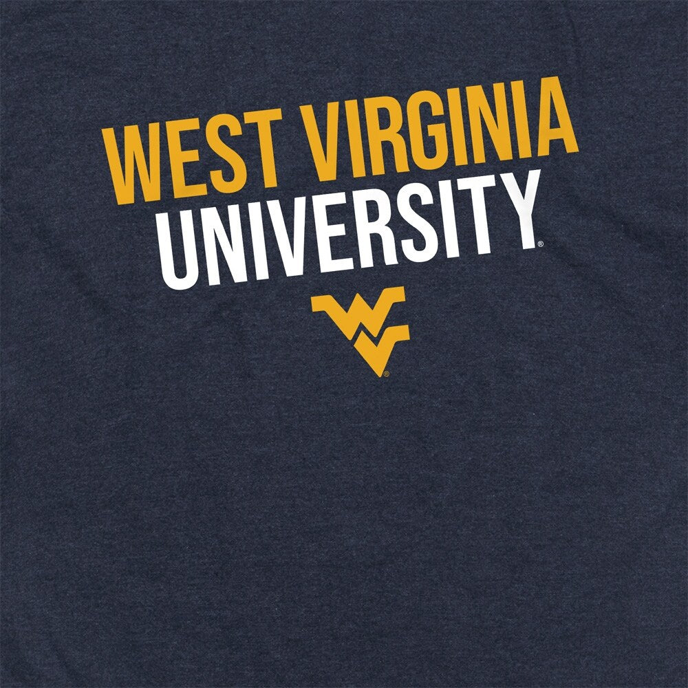 West Virginia University Stacked Unisex Adult Heathered Premium T Shirt