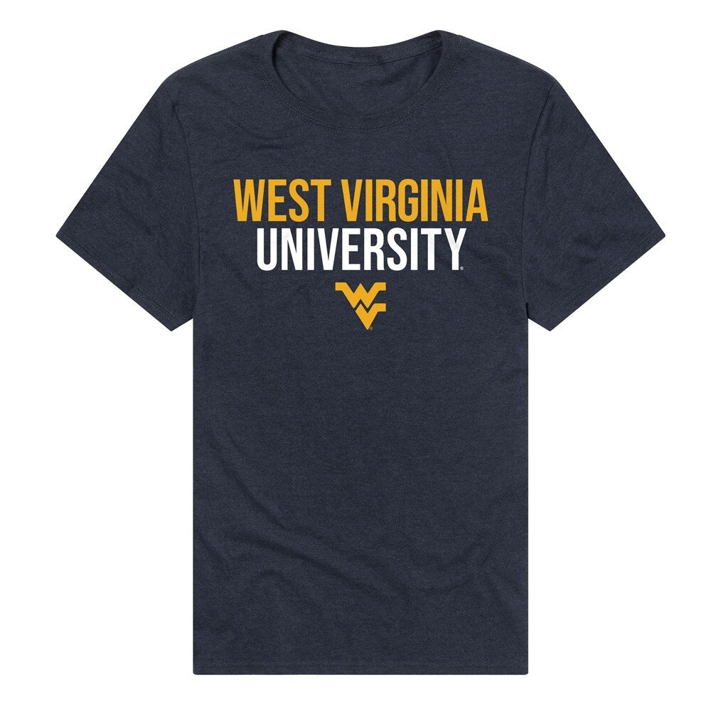 West Virginia University Stacked Unisex Adult Heathered Premium T Shirt