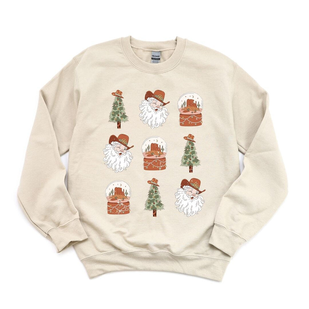 Western Santa Snowglobe Graphic Sweatshirt